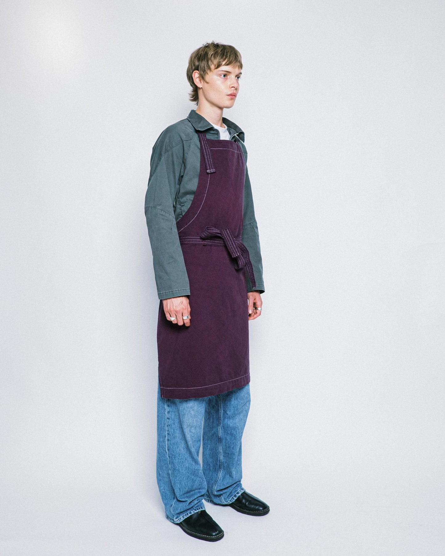 ALLDAY APRON AUBERGINE