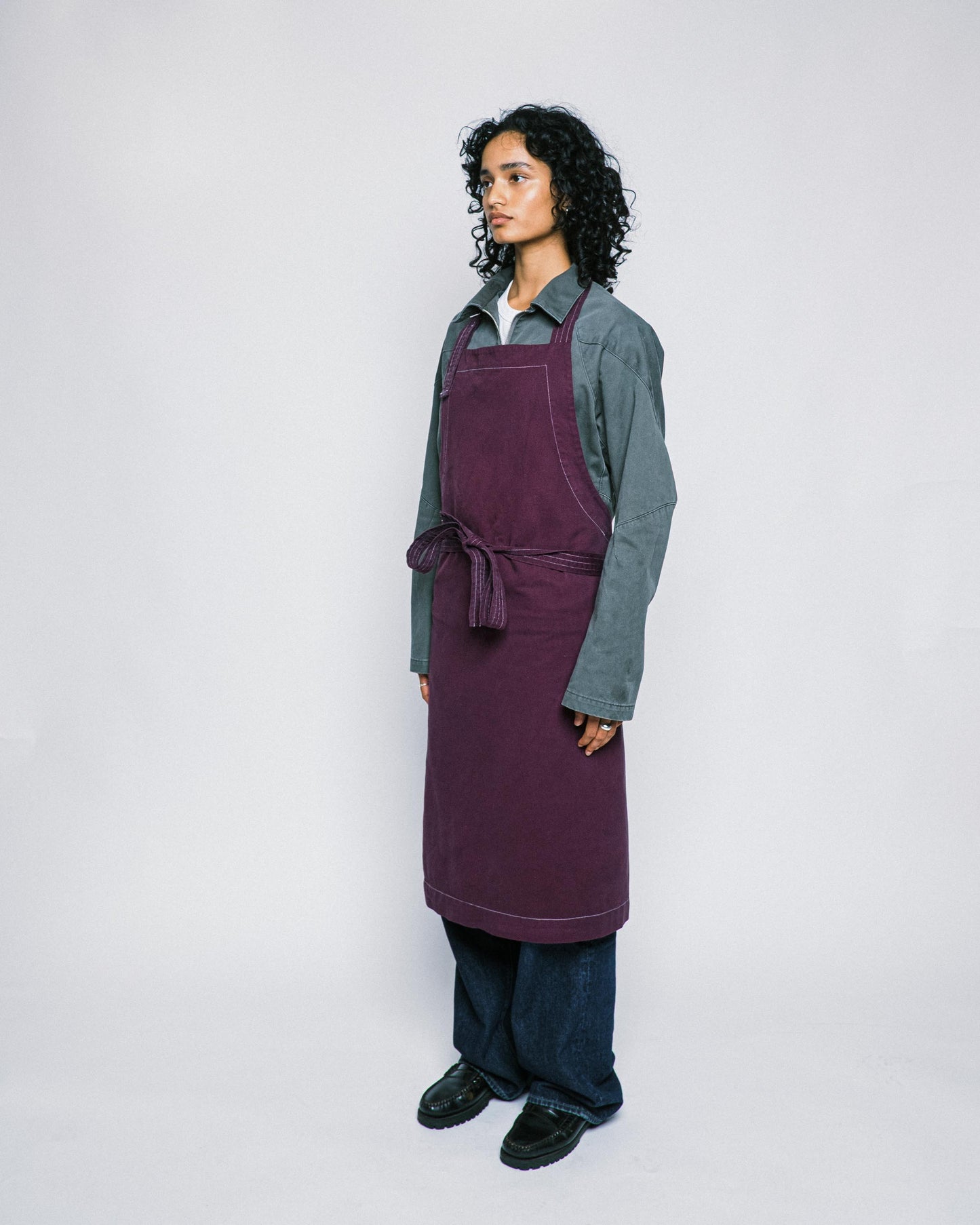 ALLDAY APRON AUBERGINE