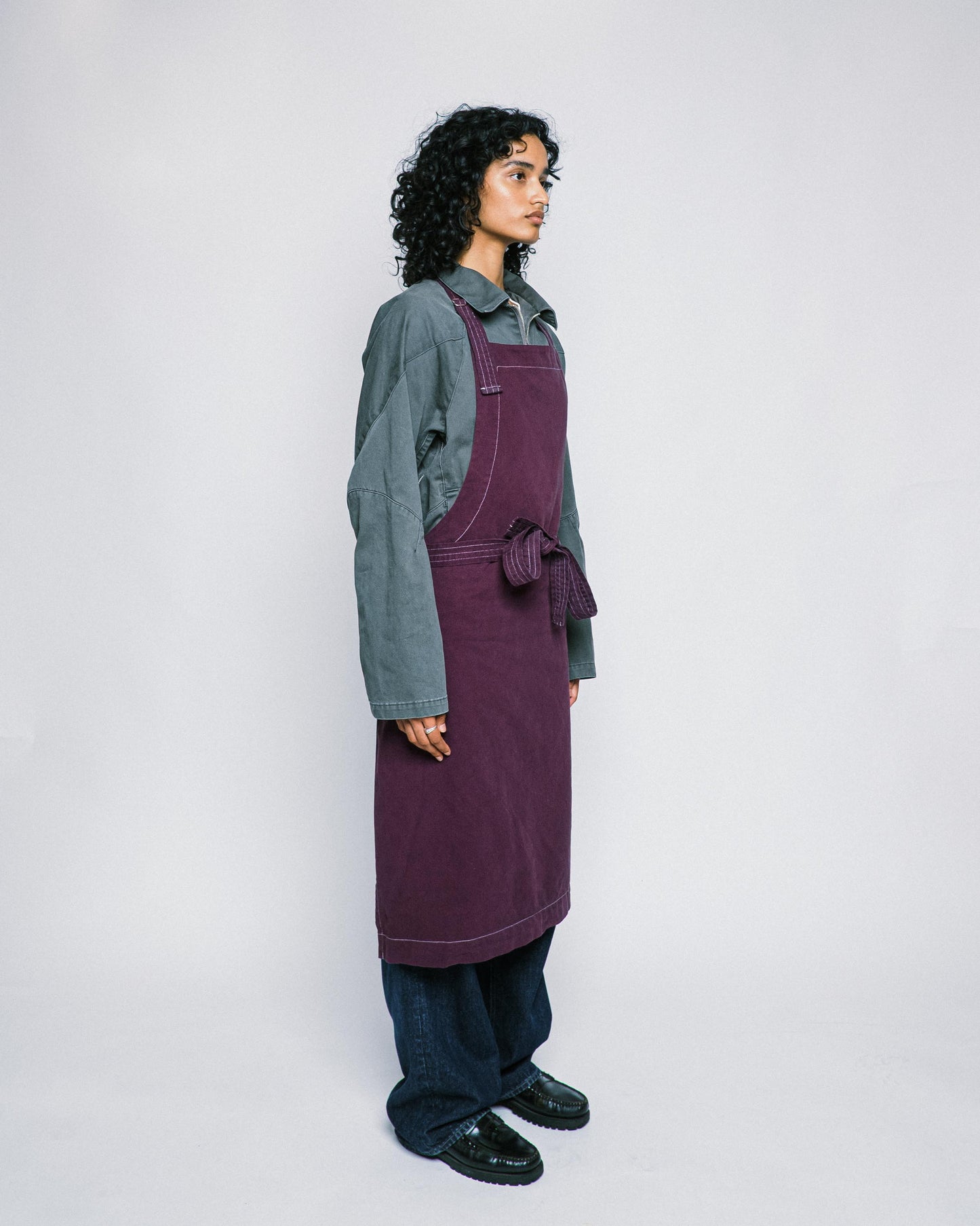 ALLDAY APRON AUBERGINE