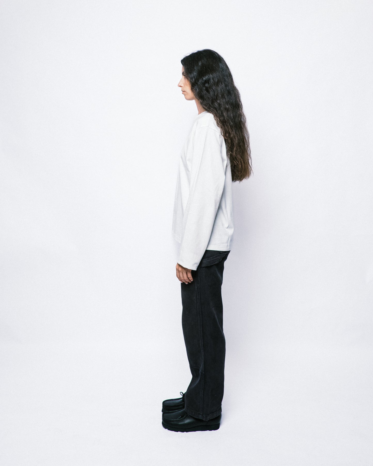 SERVICE LONG SLEEVE T-SHIRT WHITE