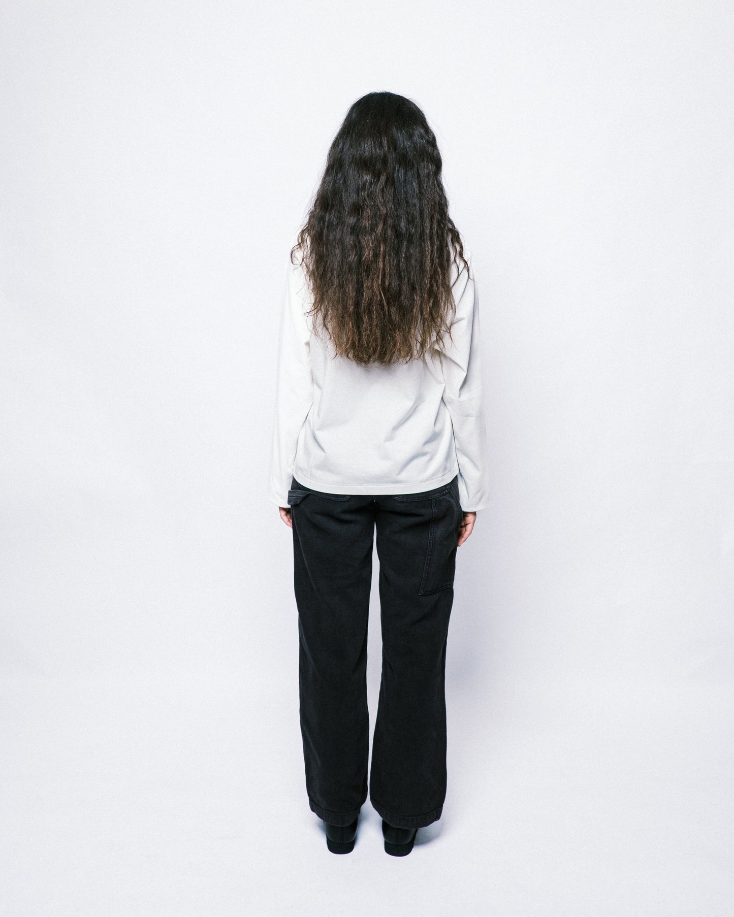 SERVICE LONG SLEEVE T-SHIRT WHITE